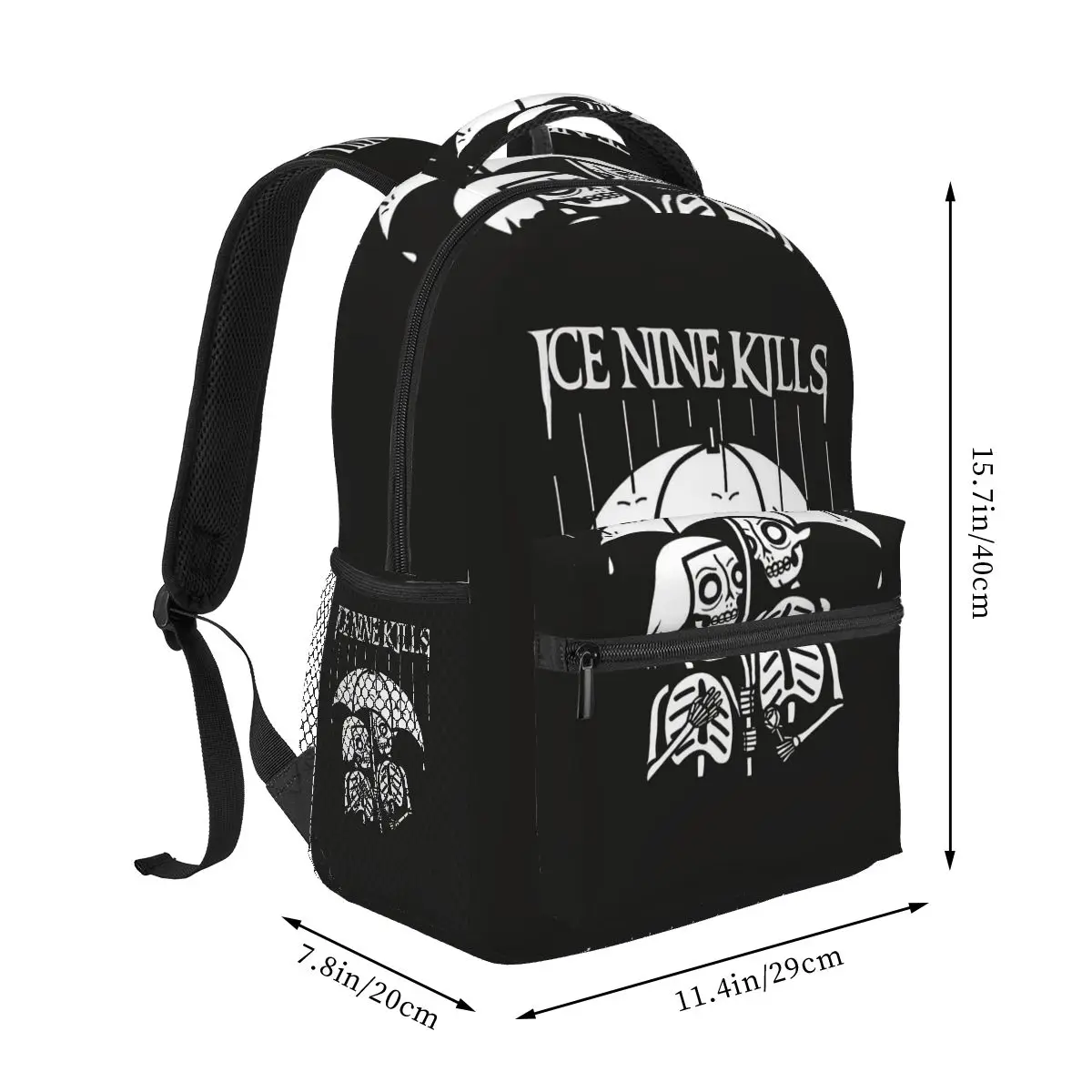 Band Ice Nine Kills Backpack Student Boys Girls BookBag Children School Bag Computer Shoulder Bags for Men Women