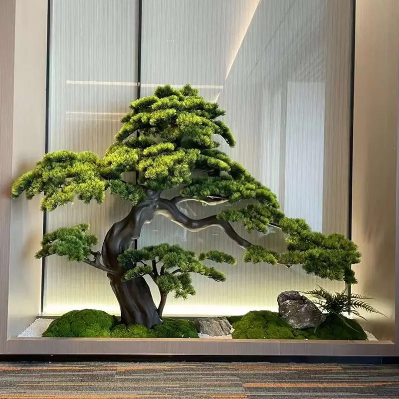 Factory Outdoor  Artificial Pine Tree Indoor Simulation Tree Hotel Decoration