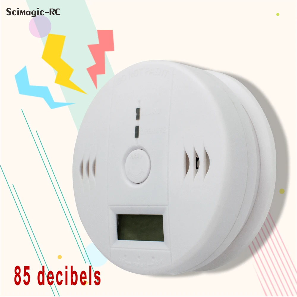 1 ~ 20pcs ใหม่ 85dB High Sensitive Home Security คําเตือน LCD Photoelectric อิสระ CO Poisoning Gas Sensor Alarm Detector
