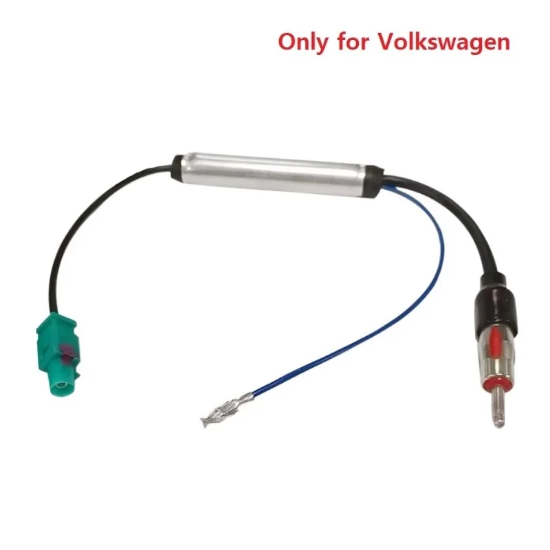 Auto Radio Antenne Adapter Kabel Dual FAKRA zu DIN Stecker Mit Verstärker Für Volkswagen/Golf/MK5/MK6/Passat B6/B7/Tiguan