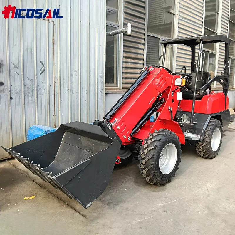 

Новый дизайн 2026 года: компактный фронтальный телескопический погрузчик (трактор-погрузчик) с телескопическими вилами и аксессуарами по заводской цене.