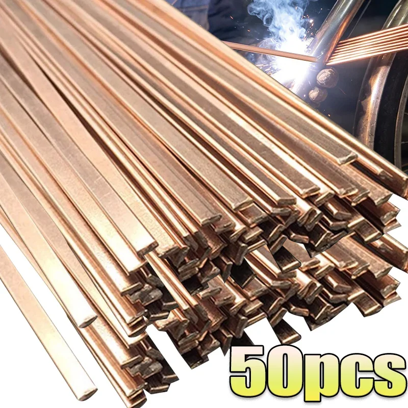 

Low Melting Point Copper Welding Rods Phosphor Flat Brazing Wire Soldering Rods Copper Pipe Tube Repair Rod Tool No Flux Needed
