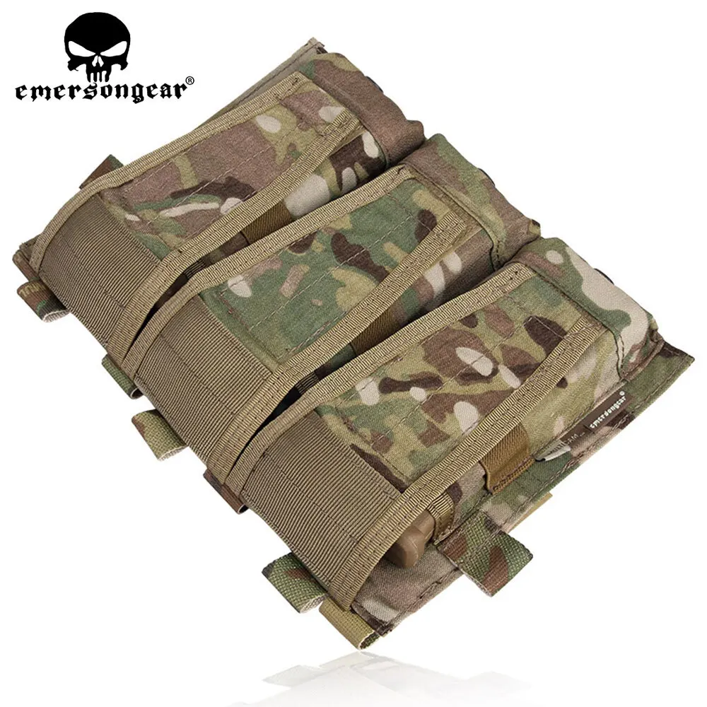 Emersongear modulární trojnásobný pouch airsoftové hon taktická tílko časopis pouch wargame silon molle kreative pouch multi-camo EM9030