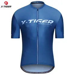 X-TIGER Bike Jersey Summer Mens Shirts Breathable Bicycle Short Sleeves Mountain Anti-UV Cycling Jerseys Outdoor Sportwear