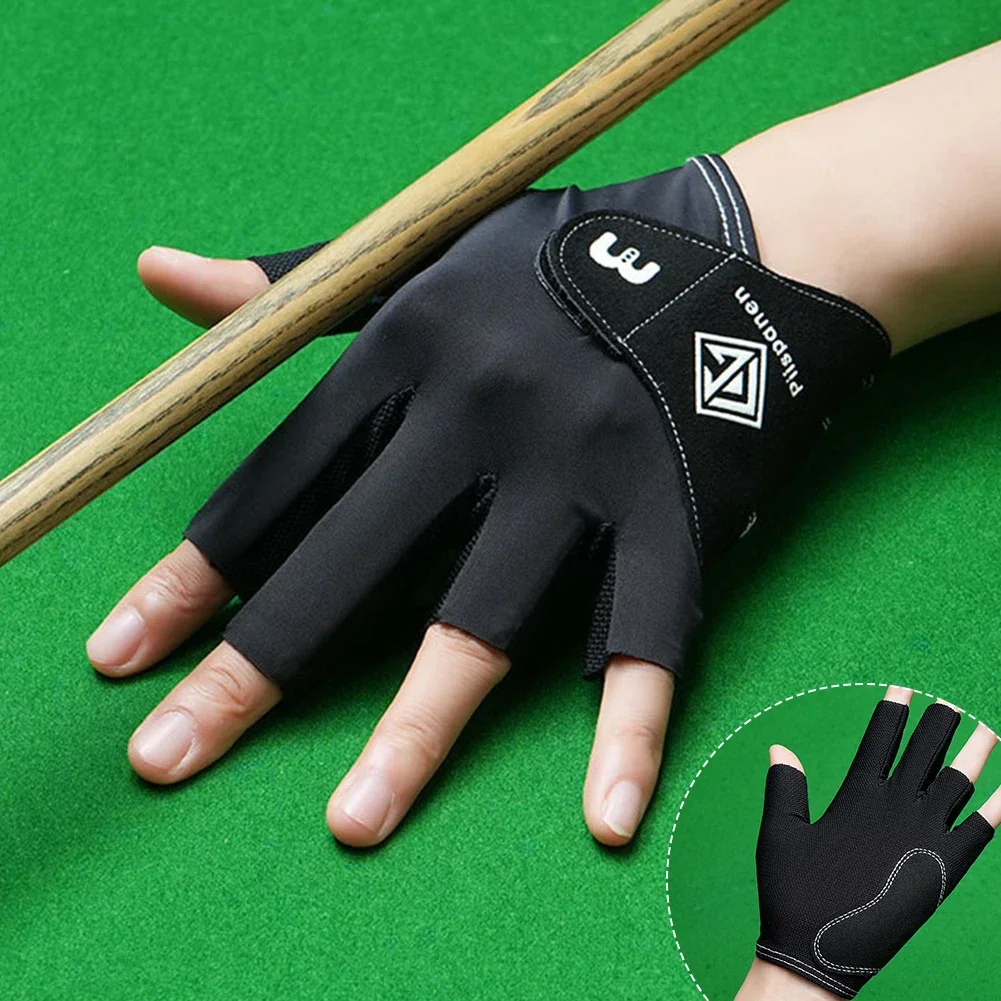 Professional Billiard Glove Left Hand Elastic Nonslip Separate Finger Gloves Left Hand Snooker Cue Sport Glove Women Men