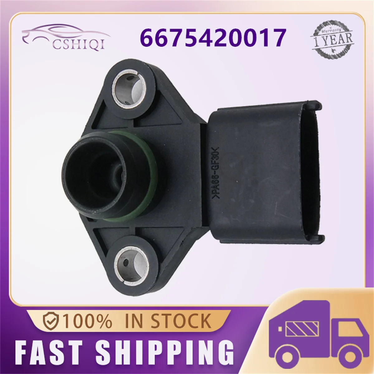6675420017 MAP Intake Air Boost Pressure Sensor For Ssangyong Rexton Kyron Acyton Rodius Stavic Kyron Sports 2006 2005-2011 2012 view 3