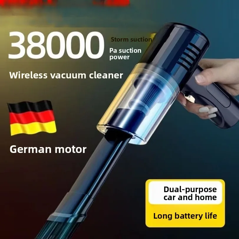 

High-power Car Vacuum Cleaner Household Wireless Mini Handheld Portable Dual-purpose Dry And Wet Car Supplies