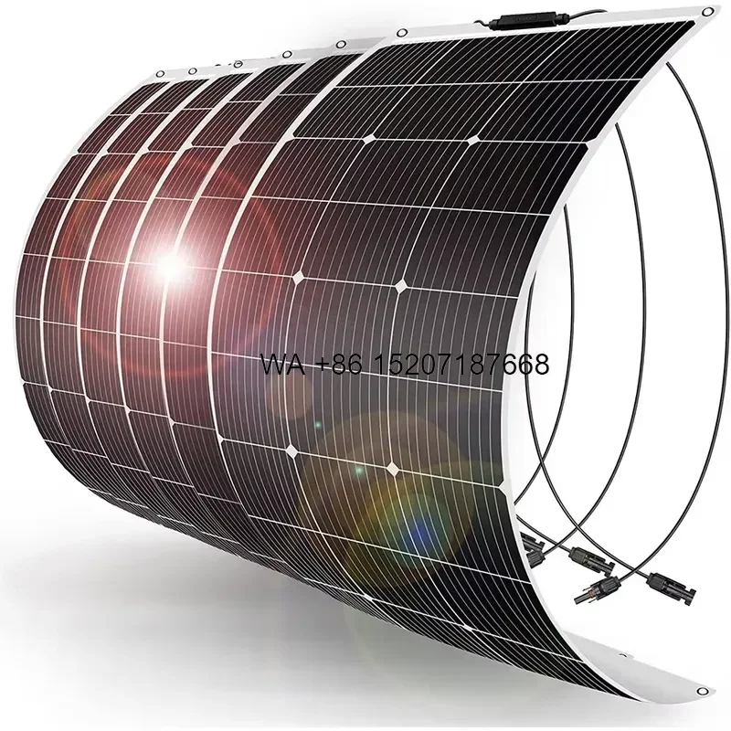 Wmwmnu for Professional 100W Monocrystalline Silicon Semi-flexible Solar Cell Photovoltaic Outdoor Flexible Solar Panel