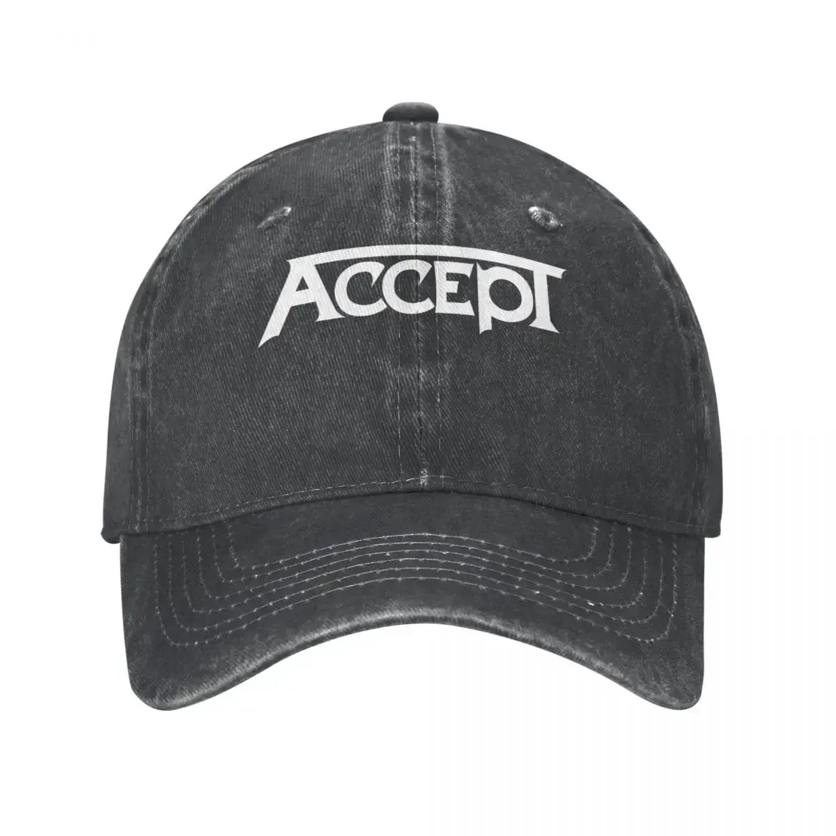 ACCEPT Denim Baseball Cap ACCEPT HEAVY METAL Outdoor Sun Trucker Hat Summer Unisex Teens Streetwear Sunshade Baseball Caps