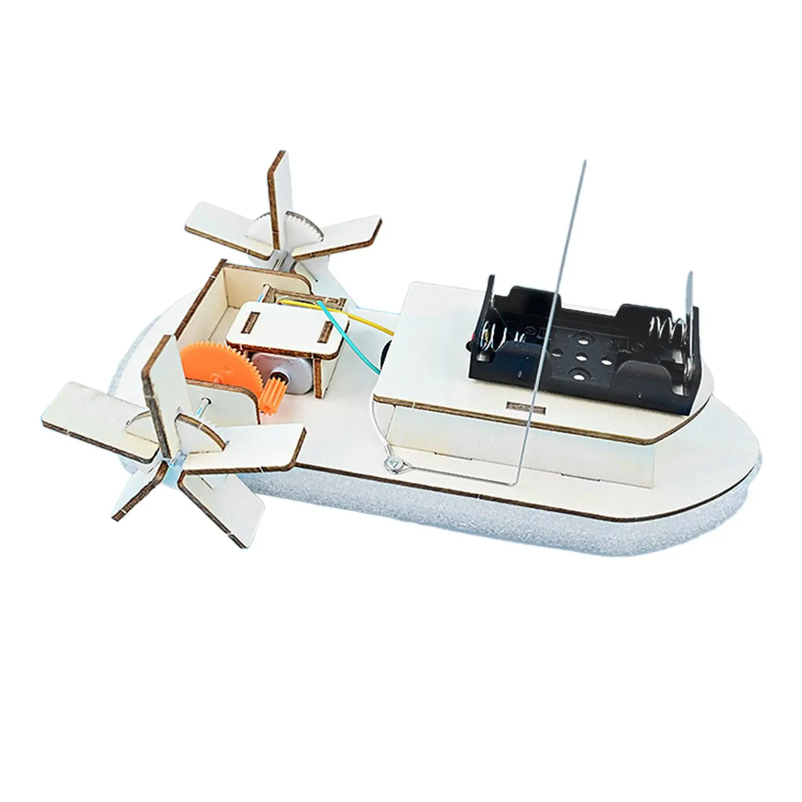 

DIY Science Experiment Kits DIY Model Building Toy RC Boat DIY Assembled Wood Gift Toys Developing Toy for Boys and Girls