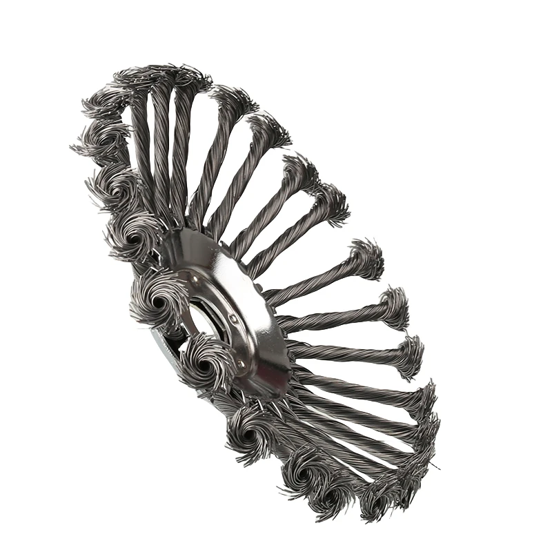 

High-Quality 8-Inch Steel Wire Rotary Brush Cutter Head: Works with String Trimmers, Effective for Weeds Grass and Rust Removal