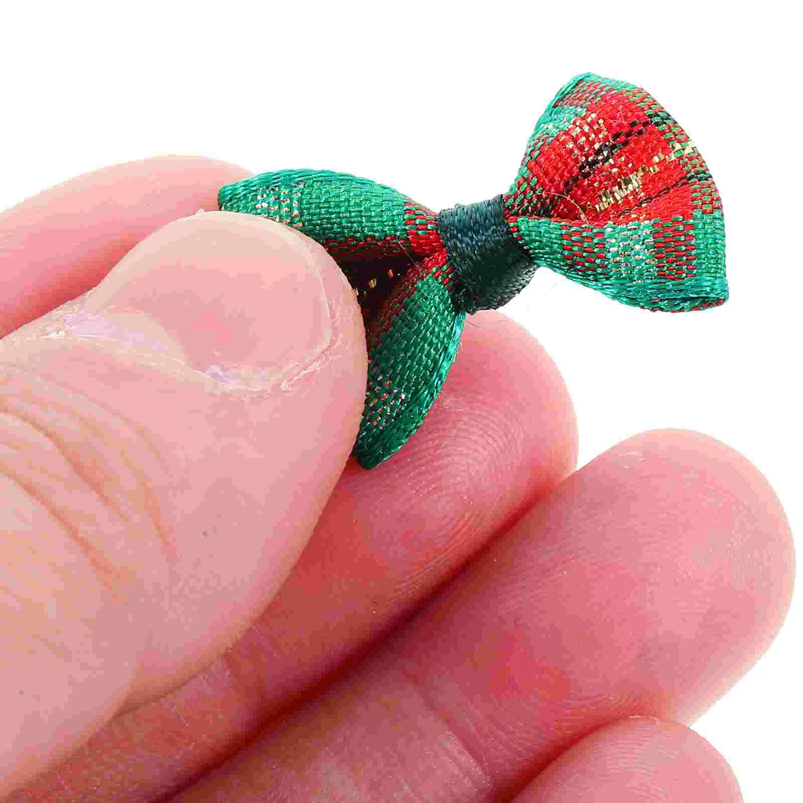 30 Pcs Mini Bow Tie Toy Packing Bows Ornaments for Crafts Car Decorative Bowknot DIY Cloth