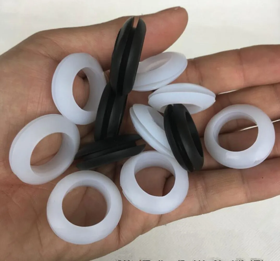 10-100PCS 3/4/5/6/7/8/10/12/14/16/18/20/25mm Inner Diameter Cable Wiring Rubber Grommets Gasket Ring Wire Protective Loop