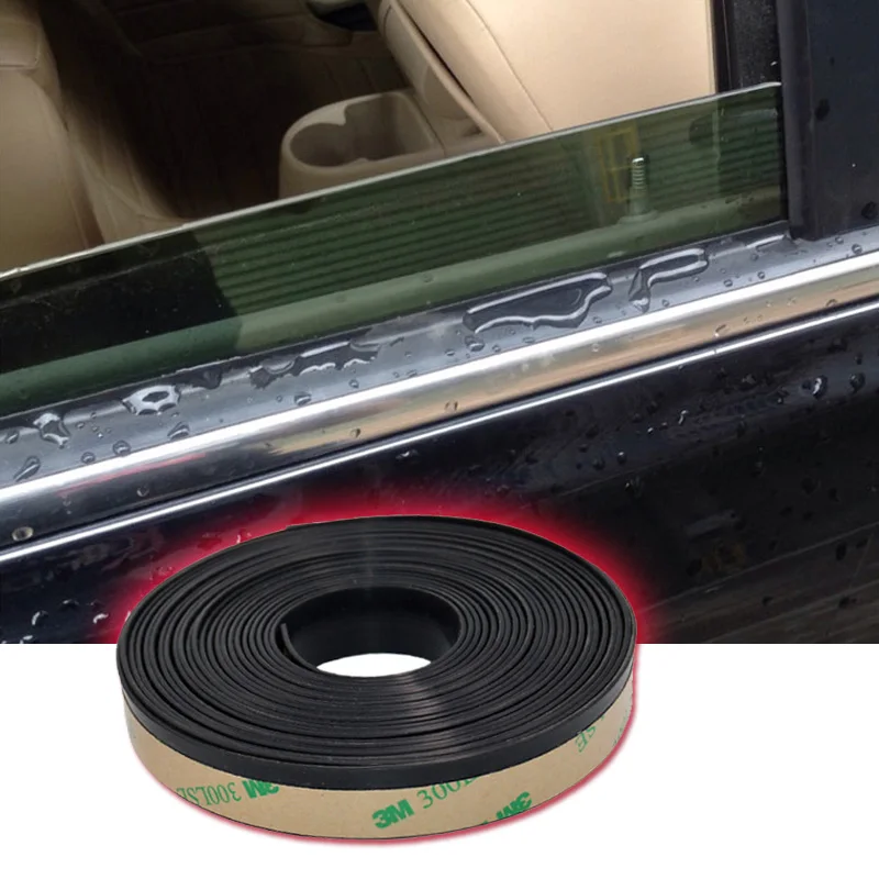 15/20mm Car Window Sealing Strip Waterproof Weatherstrip Auto Rubber Side Window Filler Noise Insulation Good External Accessory