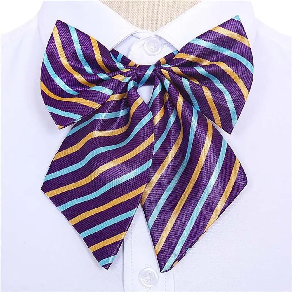 Stripe Airline Stewardess Necktie Dots Korean Style Bowknot Neckties Bank Teller Neck Tie Shirt Accessory JK Uniform Bow Ties