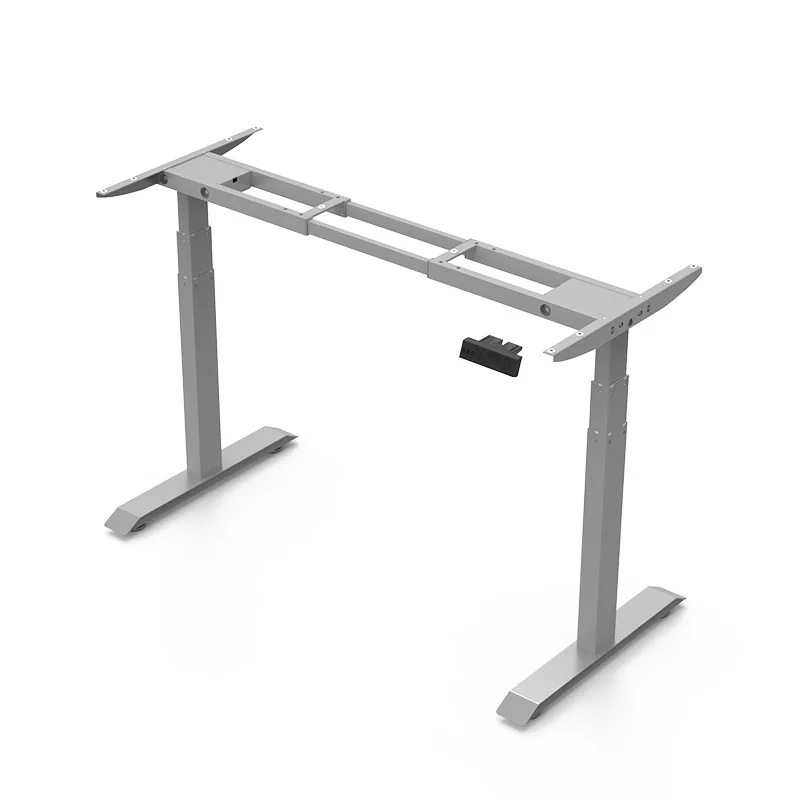 Dual motor three-section lifting computer desk, electric intelligent adjustment, home office standing table