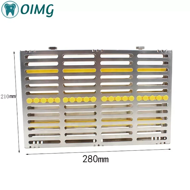 Dental Sterilization Rack Surgical Autoclavable Sterilization Box Dental Cassette File Burs Disinfection Tray