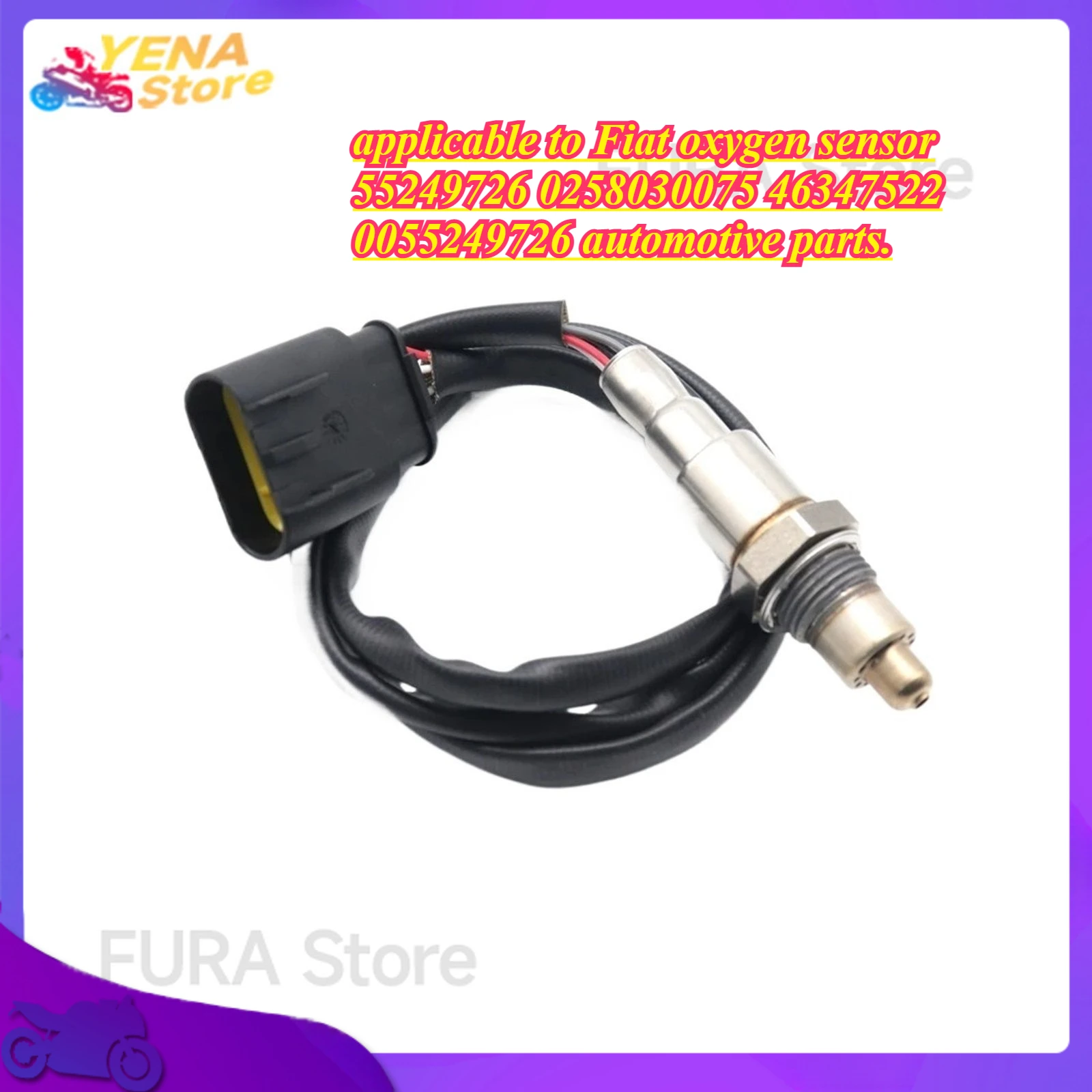 

O2 oxygen sensor is applicable to Fiat oxygen sensor 55249726 0258030075 46347522 0055249726 automotive parts.