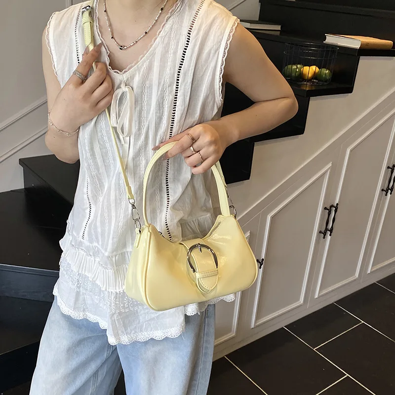 حقيبة كروس نسائية على الموضة لعام 2025، محفظة كتف متعددة الاتجاهات من الجلد الطبيعي، حقيبة كلاسيكية أنيقة ذات سعة كبيرة للعمل #1