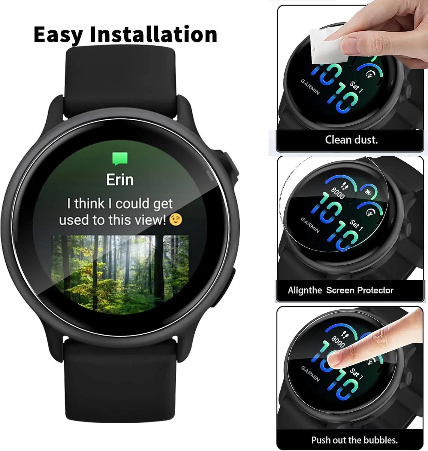 Hydrogel Watch Protective film For Garmin vivoactive6 Screen Protector Anti-scratch Soft Film for Garmin vivoactive 6(Not glass)