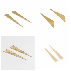Hammered Brass Charms,Triangle connector,Findings Accessories For Diy Earrings Necklace Bracelet DIY Making,Jewelry Supplies