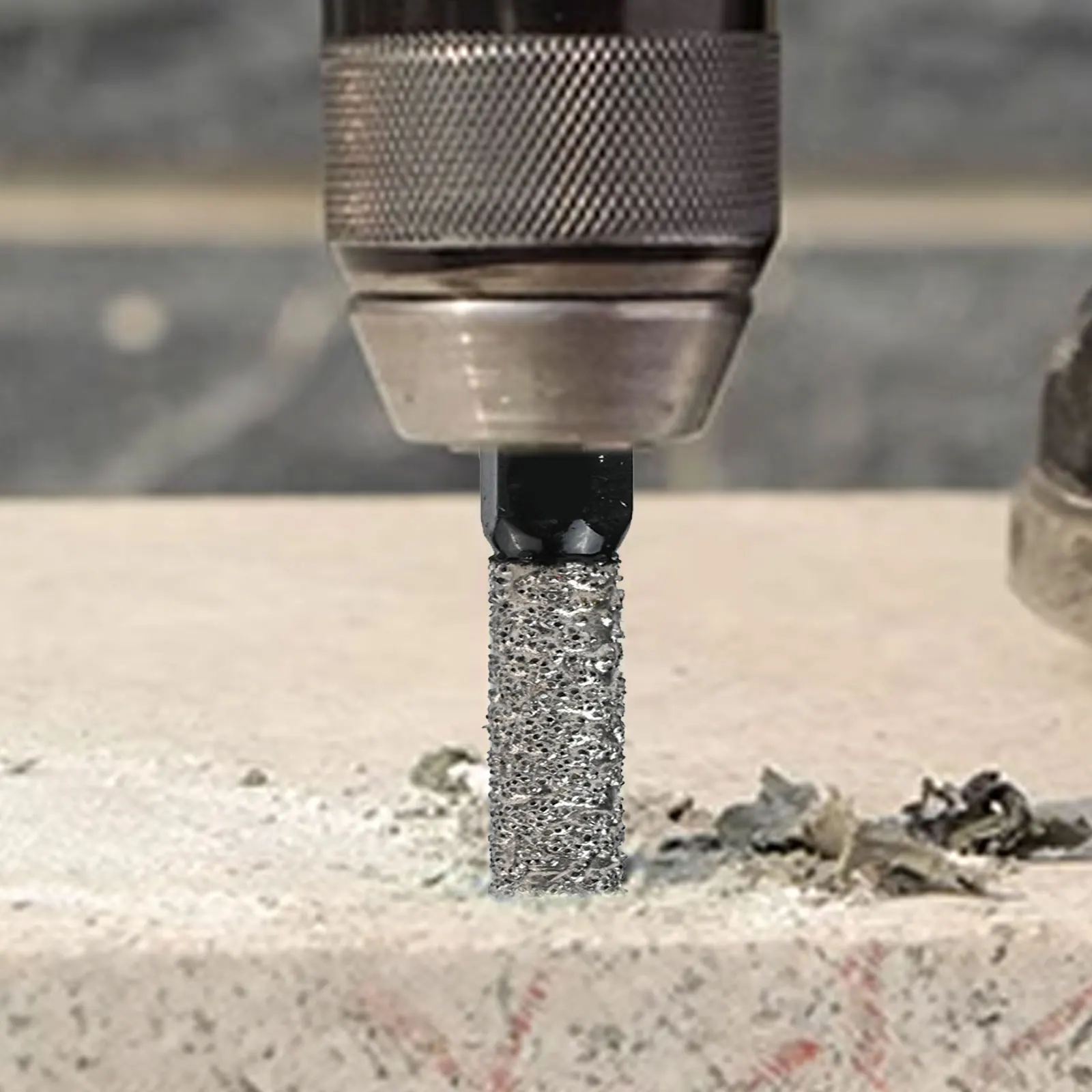 Hexagonal Shank Grinding Bit Drill Bit Accessory Porcelain Drill 8mm Dry Drilling Bit Versatile Use Steady Drilling