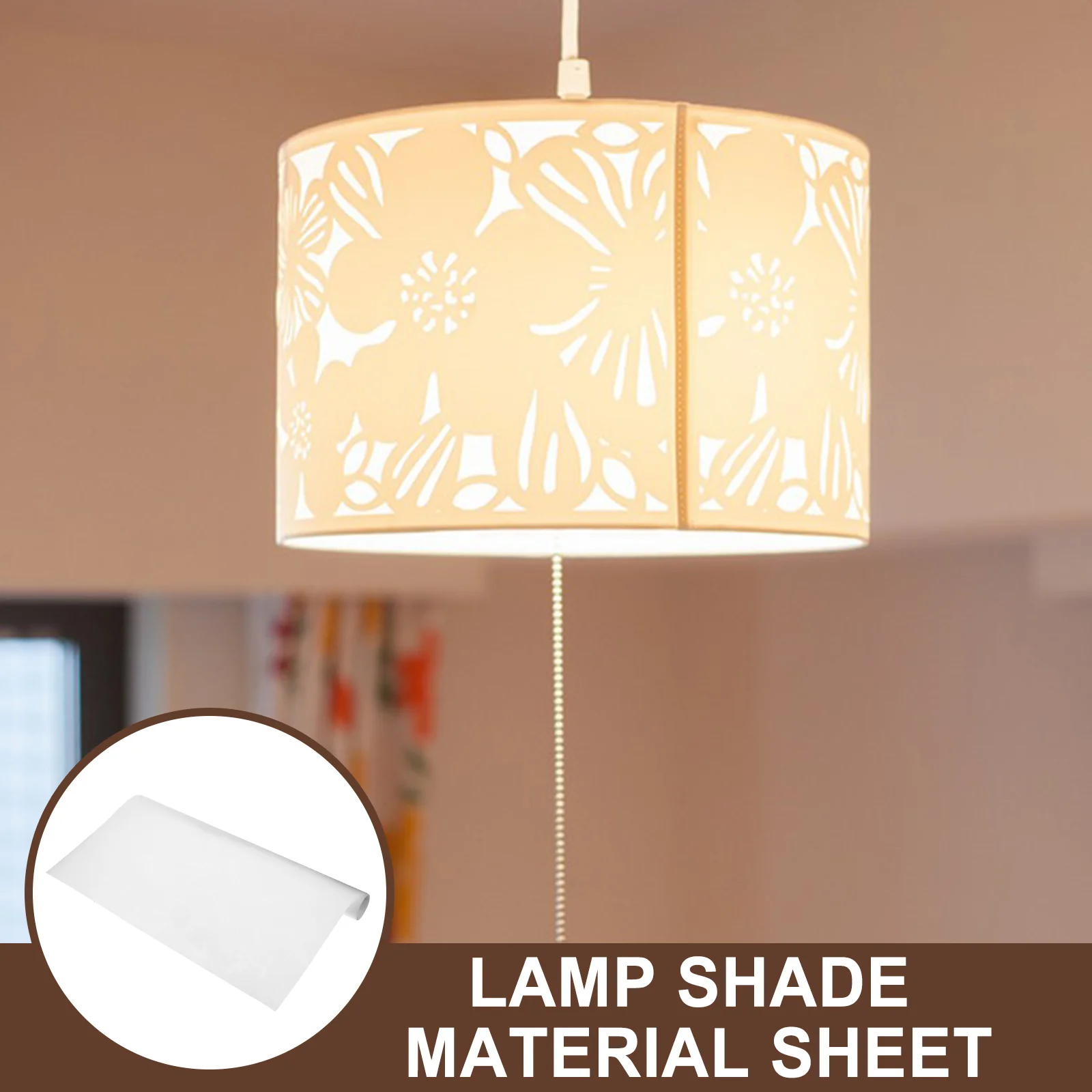 Imagem -06 - Big Paper Bamboo Lampshade Faça Você Mesmo Floor Lamp Film Material Desk Light Pvc Supply Home Craft Materiais Pcs