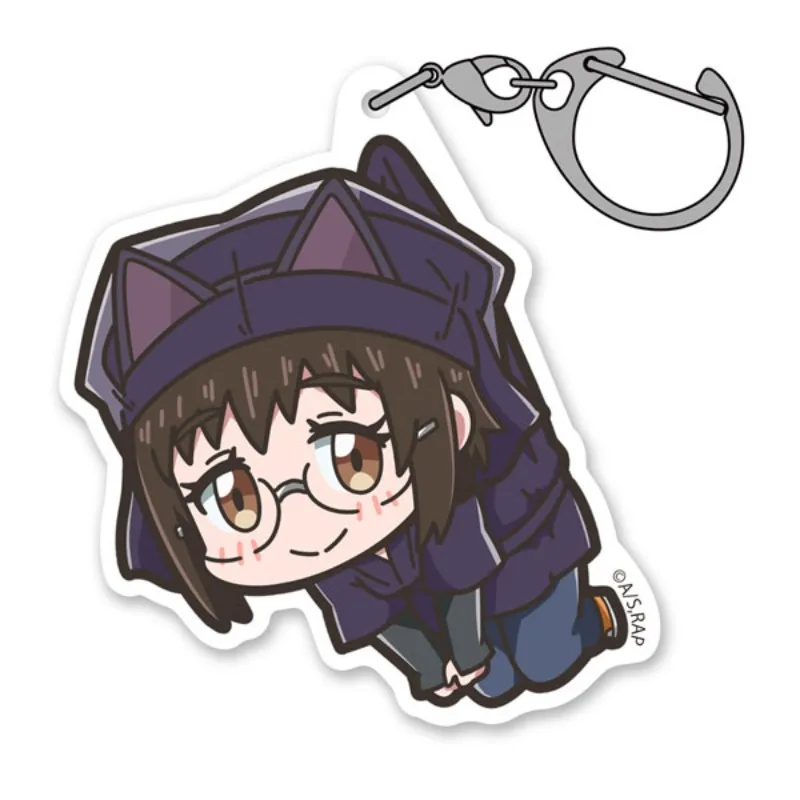 Ramen Akaneko Anime KeyChain ‌Sabu Hana Sasaki Men Key Chain for Women Cartoon Cosplay Art Figure Acrylic Keyring Pendant Gift