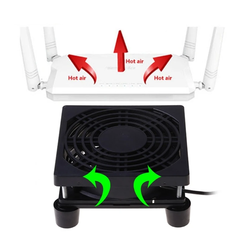 120mm 5V USB Powered PC Router Fans High Cooling Fan for Router Modem Receiver DVR Box Computer Accessories