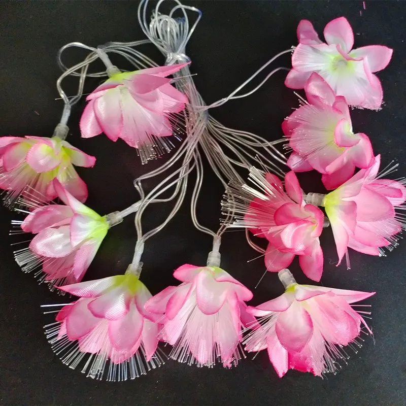 Blumen LED Lichterketten Indoor Party Weihnachten Hängende Beleuchtung Dekoration Batterie USB Powered Lichterketten Vorhänge