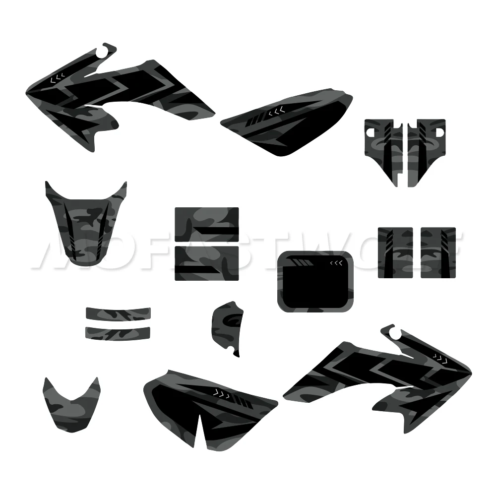 For Honda CRF50F 2004-2024 Motocross Graphics Decals CRF 50F CRF-F 50 Background Deco Stickers Kit Off-Road Bike Decals
