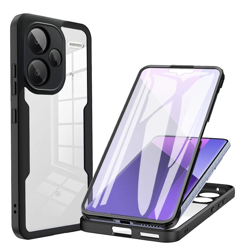 

Роскошный чехол ярких цветов на 360 градусов для Redmi Note 14 13 12 Pro Plus 5G 4G, противоударный защитный чехол от отпечатков пальцев