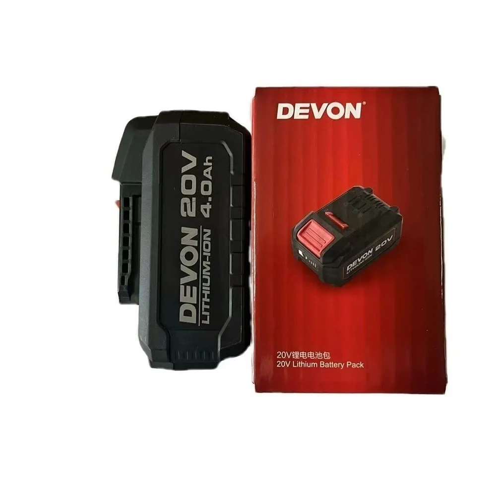 

100% оригинальный сменный литий-ионный аккумулятор 20 В 4000 мАч для DEVON