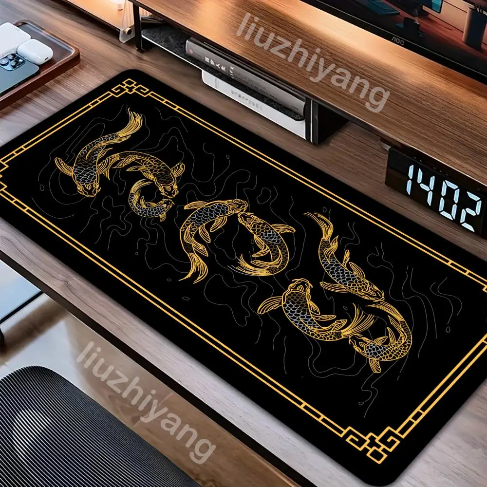 

Большой коврик для мыши XXL, черный, резиновый, противоскользящий, для компьютера, офиса, игр, настольный, для клавиатуры и мыши, удлиненный