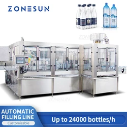 Linea di produzione di massa di fabbricazione della bevanda dell'acqua minerale della macchina di rifornimento della bottiglia dell'animale domestico completamente automatica 24000jis di ZONESUN ZS-AFM