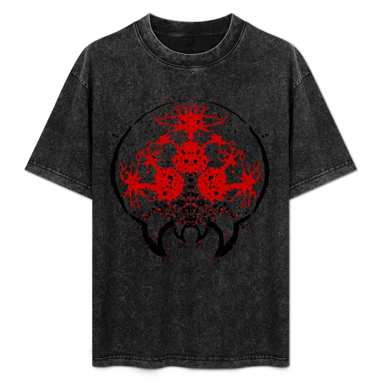 Metroid Rorschach Test T-Shirt vintage t shirts tops sublime oversizeds men t shirts high quality