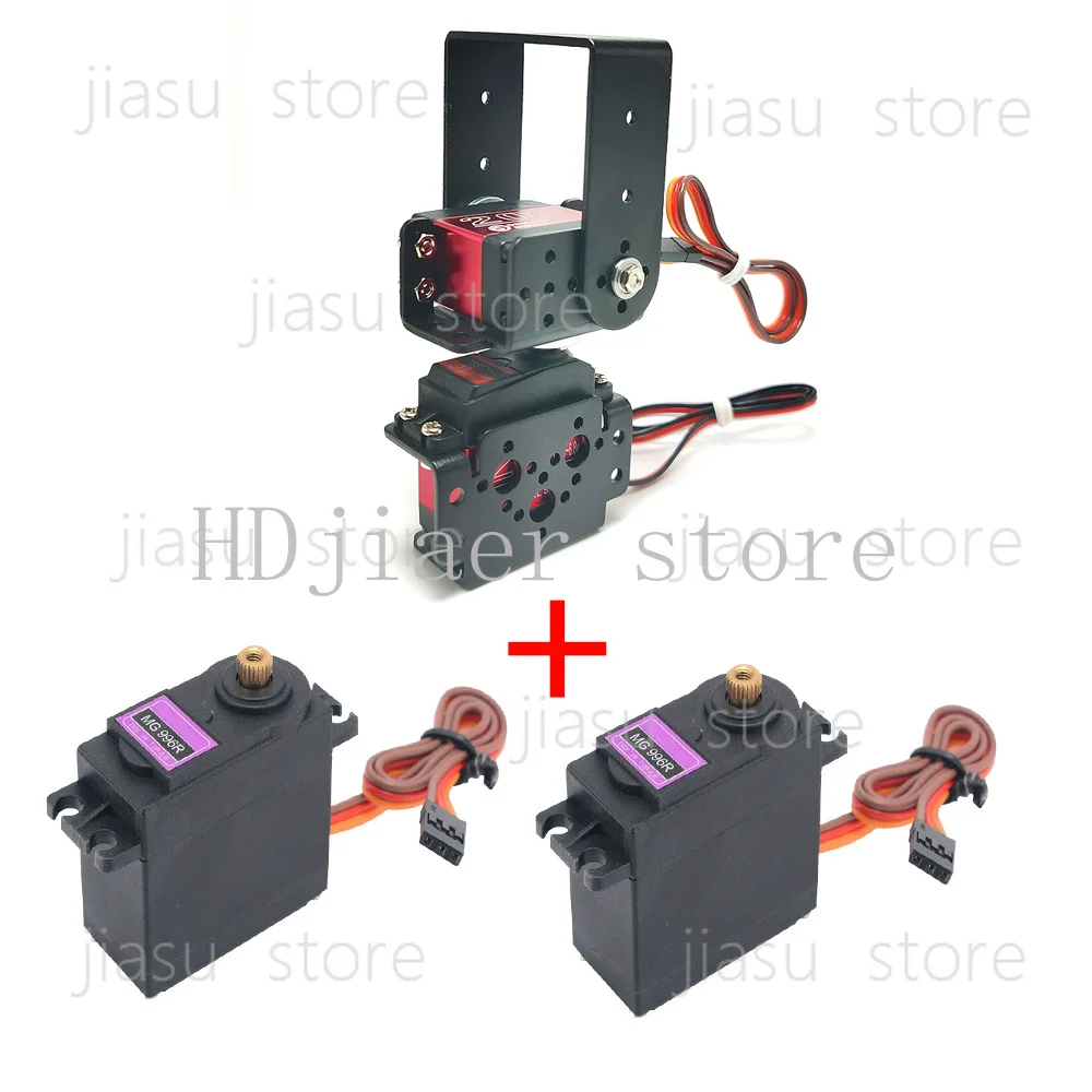 

2 DOF Rotating Robot Manipulator – MG996 Metal Alloy Mechanical Gimbal Kit for Arduino Robot (PS2 Control & Programmable DIY Kit