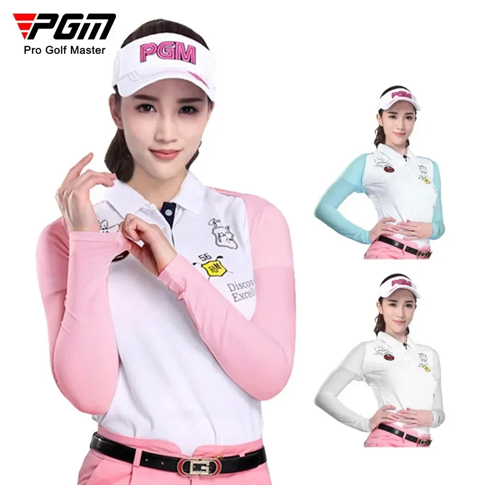 PGM Arm Sleeves Golf Cooling Shawl Summer Sun Protection Women's Long-Sleeved Ice Silk Bottoming Shirt Anti-UV Sleeve PJ001