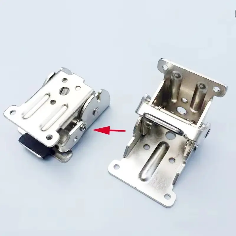 4PCS 90 Degree Self-Locking Heavy Folding Hinges Table Chair Sofa Legs Foldable Feet Hinges Hidden Furniture Connecting Fittings