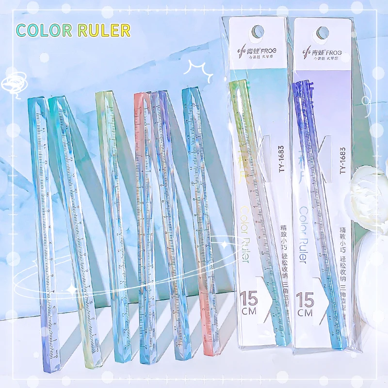 Aesthetic kawaii stationery items back to school supplies school useful Architecture drawing Straight Ruler school things