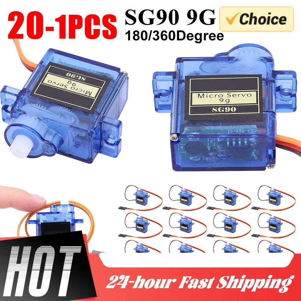 SG90 9G Micro Servo for 450 Fixed-Wing QC-Certified Small Servo Essential RC Model Accessory for RC Helicopter Aircraft Airplane