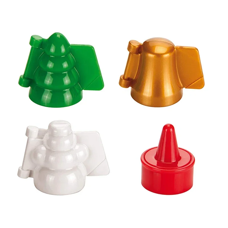 4Pcs/Set Christmas Cookie Mould Easter Mould For Filled Cookies  Easter Plastic Bunny/Egg Moulds Cookie Tools