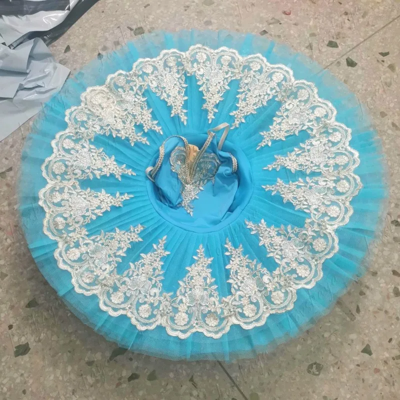 かわいい刺繍が施されたプリンセスバレエドレス 女の子用ダンスウェア レシタルパフォーマンスやスタジオ練習用