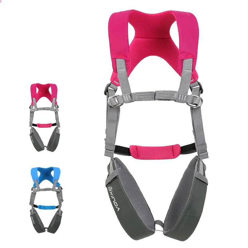 XINDA Premium Children Full Body Safety Harness for Training Caving Rock Climbing