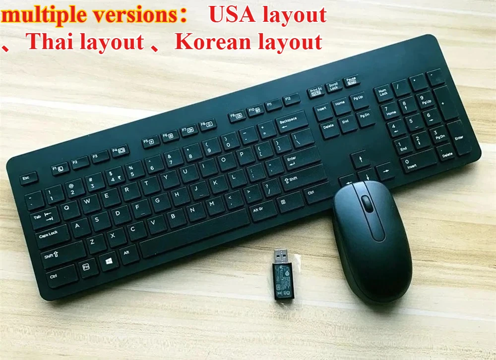 Wireless Slim keyboard and mouse for HP Sk2064 multiple versions USA layout Thai layout Korean layout