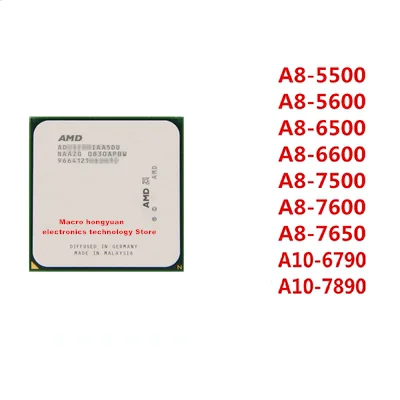 A8-5500 A8-5600K A8-6500 A8-6600K A8-7500 A8-7600 A8-7650K A10-6790 A10-7890 A10-7800B A10-5800 FM2 set display 904 pins
