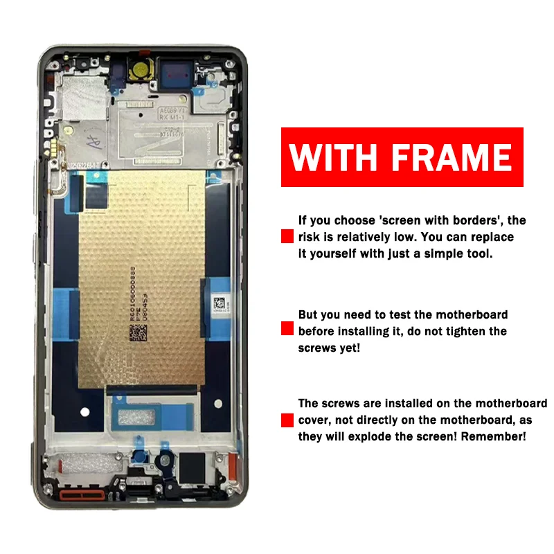 6.8''AMOLED 144Hz for Realme15 Pro Display Screen For Realme 15 Pro Lcd RMX5101 Display Screen Touch Digitizer Assembly