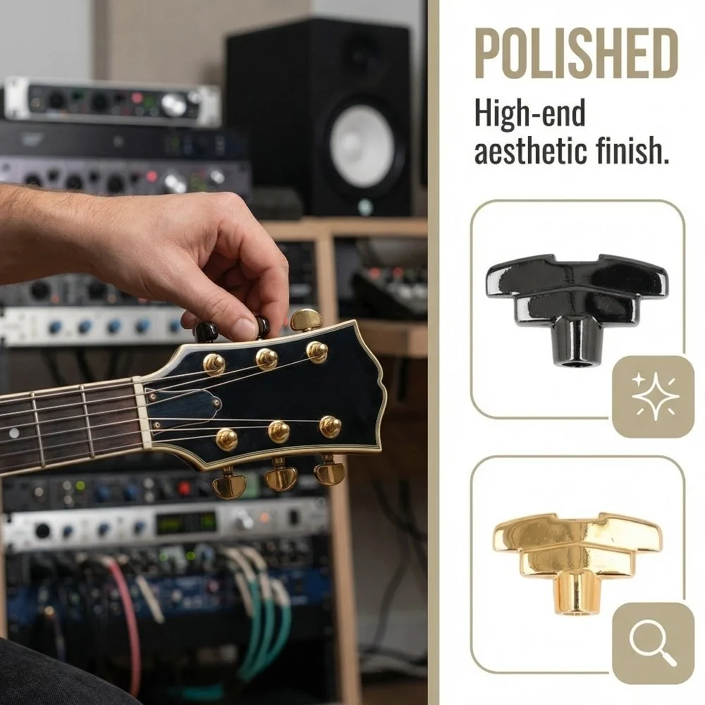 6pcs Zinc Alloy Electric Guitar Screw​ Gold/Silver/Black Versatile ​Neck Guard Plate Screw​ Mounting Tool​