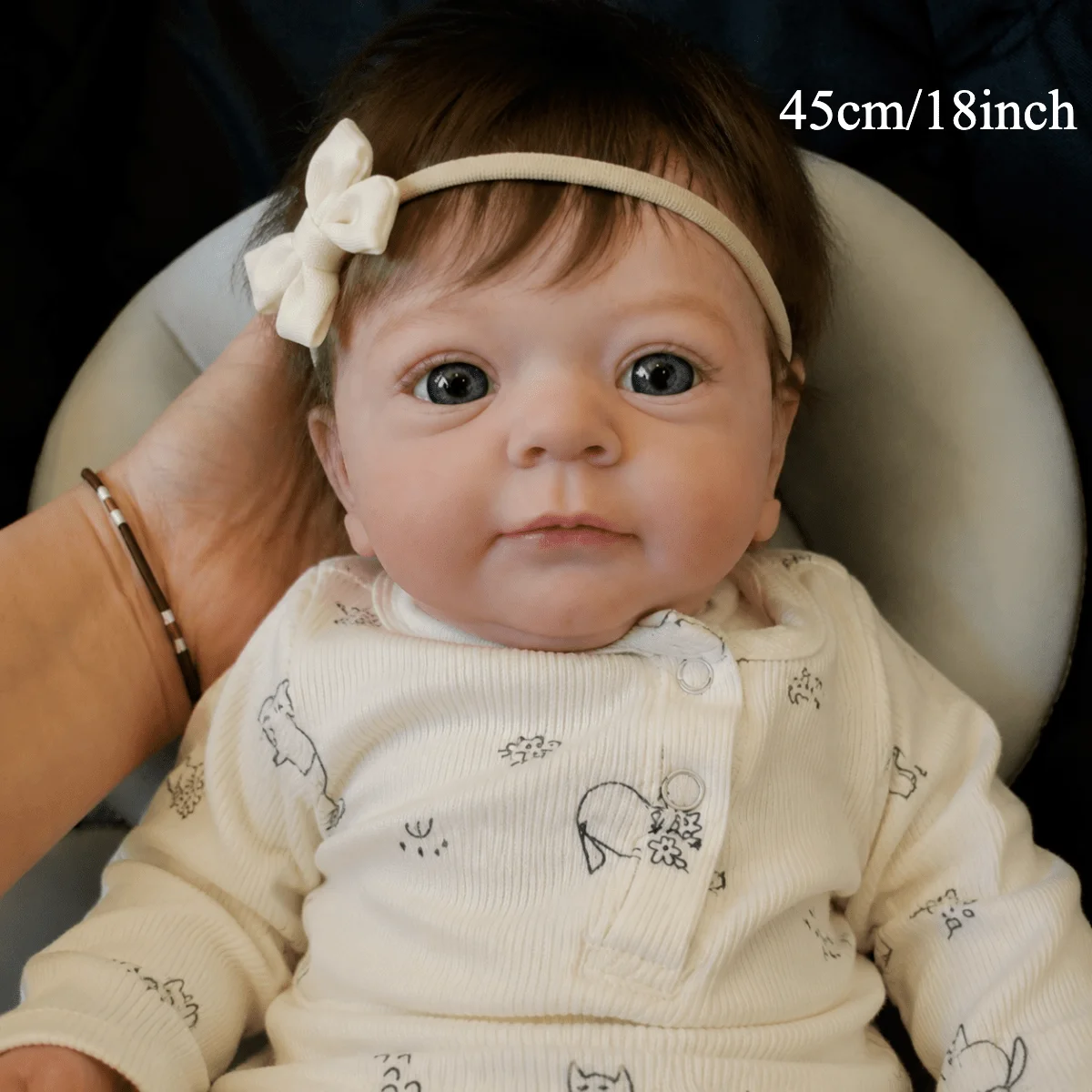 BZDOLL, muñeca humanoide de vinilo de 45 cm, con cuerpo completo, adorable, ideal para coleccionar, muñeca bebé realista, juguete hecho a mano, un regalo sorpresa de moda para cumpleaños.