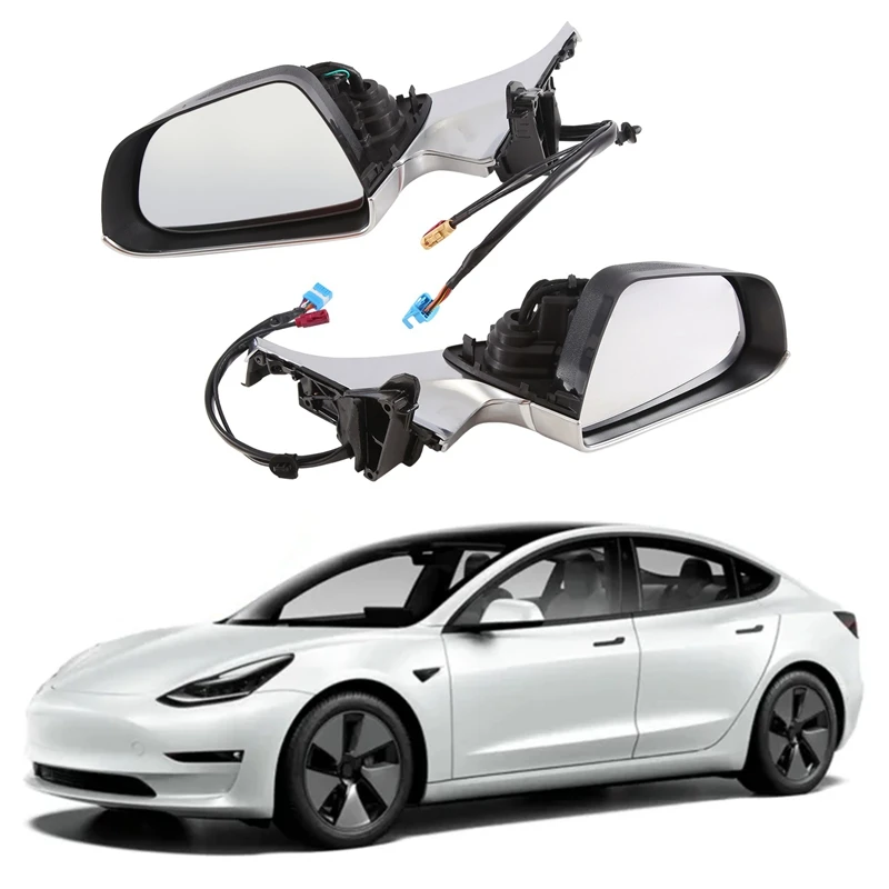 Auto Electroplating Exterior Rearview Mirror Exterior Side Mirror Rearview For Tesla Model 3